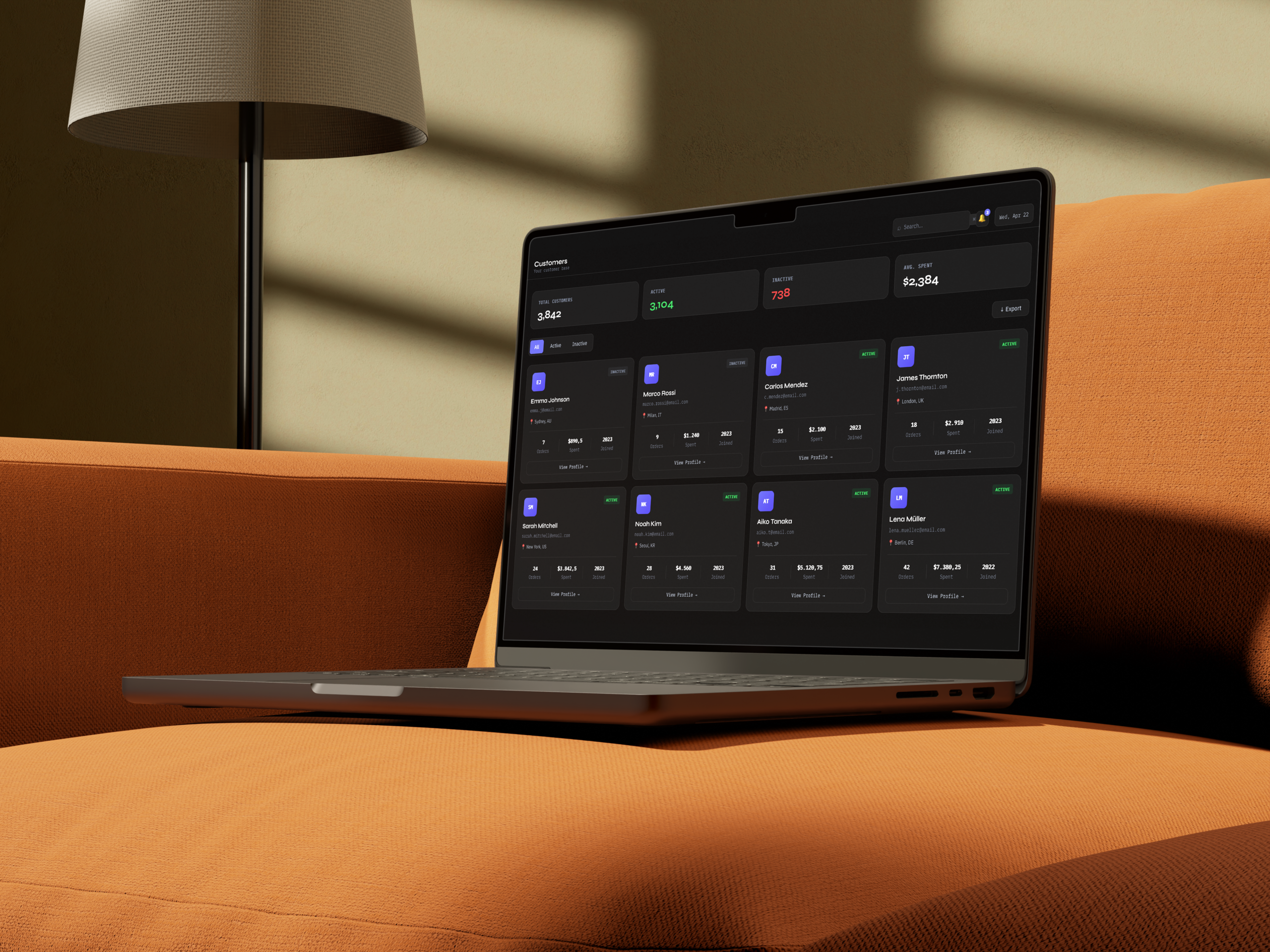 Orion E-commerce Dashboard - Orders